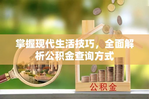 盘县掌握现代生活技巧，全面解析公积金查询方式
