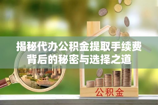 盘县揭秘代办公积金提取手续费背后的秘密与选择之道