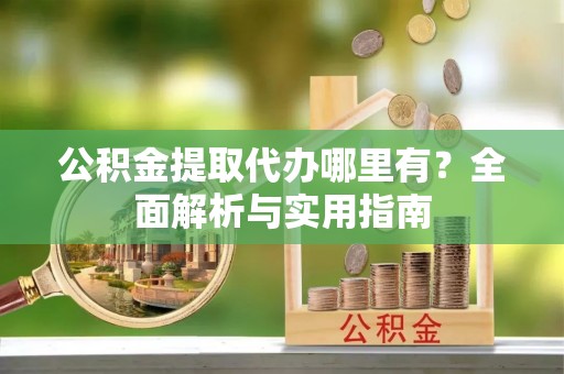 盘县公积金提取代办哪里有？全面解析与实用指南