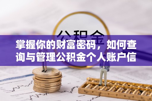盘县掌握你的财富密码，如何查询与管理公积金个人账户信息