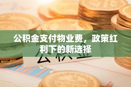 盘县公积金支付物业费，政策红利下的新选择