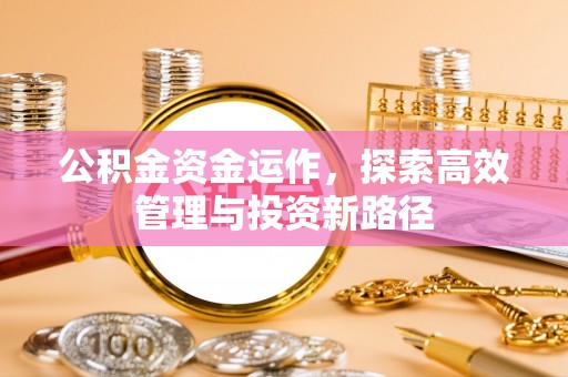 盘县公积金资金运作，探索高效管理与投资新路径